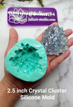 Load image into Gallery viewer, 2.5 inch Crystal Cluster (#CC1) Silicone Mold for Resin