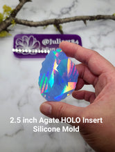 Load image into Gallery viewer, 2.5 inch Agate HOLO Insert Silicone Mold for Resin