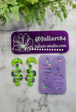 Load image into Gallery viewer, 2.1 inch HOLO Snake Earrings Silicone Mold for Resin