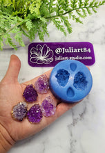 Load image into Gallery viewer, 1.25 inch Druzy Teardrop Cabochon Silicone Mold for Resin casting
