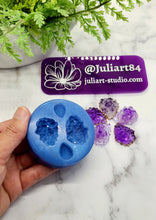 Load image into Gallery viewer, 1.25 inch Druzy Teardrop Cabochon Silicone Mold for Resin casting