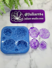 Load image into Gallery viewer, 1.25 - 1.75 inch Druzy Cabochon Set Silicone Mold for Resin casting