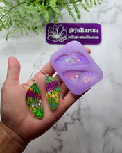 Load image into Gallery viewer, 2.1 inch HOLO Fairy Wings Earrings Silicone Mold for Resin