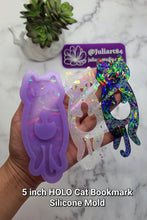 Load image into Gallery viewer, 5 inch HOLO Cat Bookmark Silicone Mold for Resin