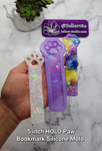 Load image into Gallery viewer, 5 inch HOLO Paw Bookmark Silicone Mold for Resin