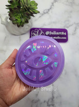 Load image into Gallery viewer, 4 inch HOLO Evil Eye Coaster Silicone Mold for Resin