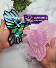 Load image into Gallery viewer, 6.5 inch HOLO Humming Bird Silicone Mold for Resin