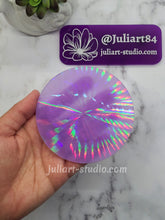 Load image into Gallery viewer, 3.75 inch HOLO ROUND Insert Silicone Mold for Resin
