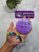 Load image into Gallery viewer, 2 inch HOLO Dragonfly EARRINGS Silicone Mold for Resin