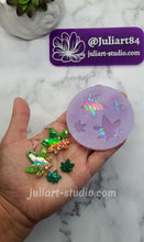 Load image into Gallery viewer, 1.25 inch HOLO 420 Leaf EARRINGS Silicone Mold for Resin