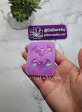 Load image into Gallery viewer, 1.6 inch HOLO Bat Earrings Silicone Mold for Resin
