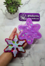 Load image into Gallery viewer, 5 inch HOLO Snowflake Silicone Mold for Resin