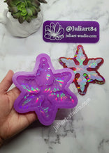 Load image into Gallery viewer, 5 inch HOLO Snowflake Silicone Mold for Resin