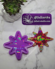 Load image into Gallery viewer, 4.5 inch HOLO Eight-Point Star Silicone Mold for Resin