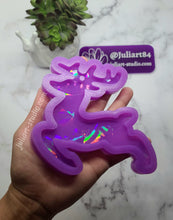 Load image into Gallery viewer, 4.5 inch HOLO Reindeer Silicone Mold for Resin