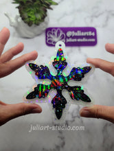 Load image into Gallery viewer, 5 inch HOLO Snowflake Silicone Mold for Resin