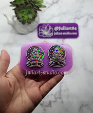 Load image into Gallery viewer, 1.6 inch HOLO Snow Globe Earrings Silicone Mold for Resin