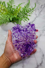 Load image into Gallery viewer, 7 inch Jumbo Crystal Cluster Silicone Mold for Resin casting