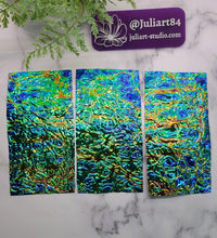 Load image into Gallery viewer, High Gloss GREEN PEBBLES - Dichroic Sheet