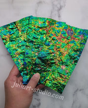 Load image into Gallery viewer, High Gloss GREEN Leaf - Dichroic Sheet