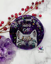 Load image into Gallery viewer, 4 inch Cat Love Coaster Silicone Mold for Resin casting