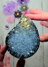 Load image into Gallery viewer, 4.75 inch Water Drop Druzy Coaster Silicone Mold for Resin