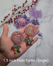 Load image into Gallery viewer, 1.5 inch HOLO Turtle (Single Slot) Silicone Mold for Resin