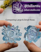 Load image into Gallery viewer, 2 inch Small Crystal Rose Silicone Mold for Resin