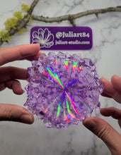 Load image into Gallery viewer, 3 inch Round Agate HOLO Insert Silicone Mold for Resin