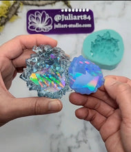 Load image into Gallery viewer, 1.75 inch Agate HOLO Insert Silicone Mold for Resin