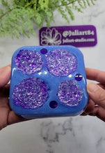 Load image into Gallery viewer, 1.25 - 1.75 inch Druzy Cabochon Set Silicone Mold for Resin casting
