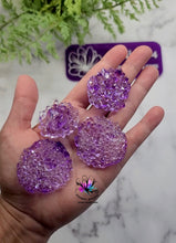 Load image into Gallery viewer, 1.25 - 1.75 inch Druzy Cabochon Set Silicone Mold for Resin casting