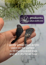 Load image into Gallery viewer, 2.5 inch HOLO Luna Moth Wings Earrings Silicone Mold for Resin