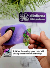 Load image into Gallery viewer, 2.5 inch HOLO Luna Moth Wings Earrings Silicone Mold for Resin