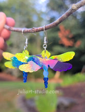 Load image into Gallery viewer, 2 inch HOLO Dragonfly EARRINGS Silicone Mold for Resin