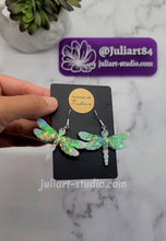 Load image into Gallery viewer, 2 inch HOLO Dragonfly EARRINGS Silicone Mold for Resin