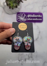 Load image into Gallery viewer, 1.5 inch HOLO Light Bulb Earrings Silicone Mold for Resin