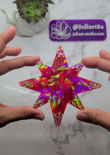 Load image into Gallery viewer, 4.5 inch HOLO Eight-Point Star Silicone Mold for Resin