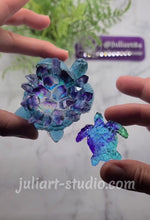 Load image into Gallery viewer, 3.25 inch Crystal Turtle Ring Dish Silicone Mold for Resin