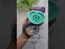 Load and play video in Gallery viewer, 3.6 inch Crystal Angel Wings Dish Silicone Mold for Resin