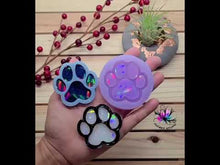 Load and play video in Gallery viewer, 2.15 inch HOLO Paw Phone Grip Silicone Mold for Resin