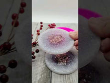 Load and play video in Gallery viewer, 4 inch Round Druzy Coaster (#DC-R) Silicone Mold for Resin
