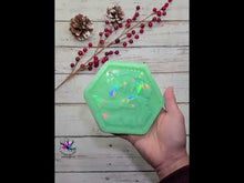 Load and play video in Gallery viewer, 4.5 inch HOLO Hexagon Wolf Coaster Silicone Mold for Resin