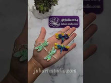 Load and play video in Gallery viewer, 2 inch HOLO Dragonfly EARRINGS Silicone Mold for Resin
