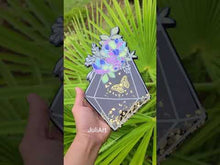 Load and play video in Gallery viewer, 9.5 inch Floral Crystal Silicone Mold for Resin casting