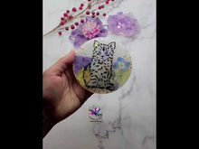 Load and play video in Gallery viewer, 4 inch Kitty Coaster Silicone Mold for Resin casting