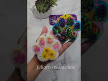 Load and play video in Gallery viewer, 3.75 inch HOLO Ornament (PAW Shape) Silicone Mold for Resin