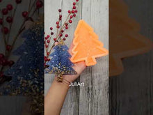 Load and play video in Gallery viewer, 5 inch Druzy Pine Tree Silicone Mold for Resin