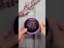 Load and play video in Gallery viewer, 4 inch Round Druzy Coaster (#DC-R) Silicone Mold for Resin