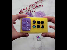 Load and play video in Gallery viewer, Seashell + Hexagon Crystal Studs Silicone Mold for Resin casting